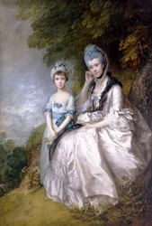 Hester, condesa de Sussex, y su hija, Lady Barbara Yelverton